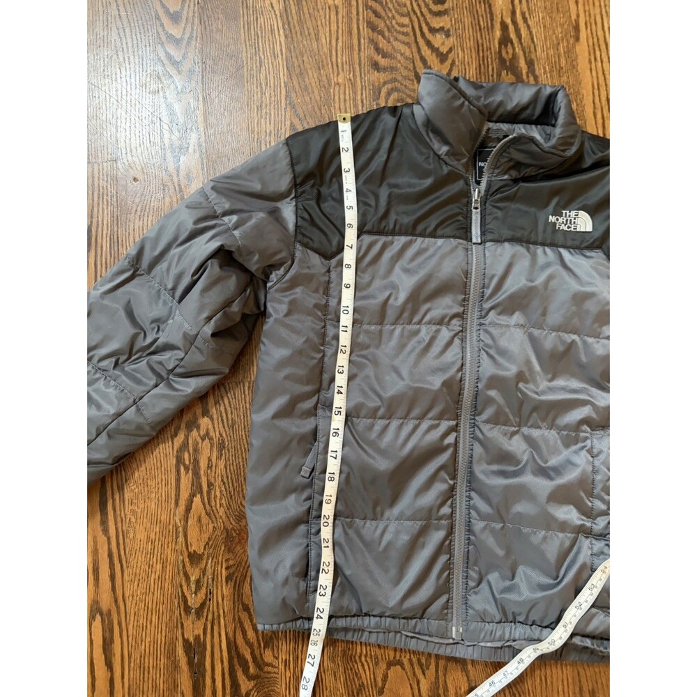 The North Face Men's Two Tone Gray Quilted Puffer Jacket Size Medium Winter Snow - Picture 10 of 10